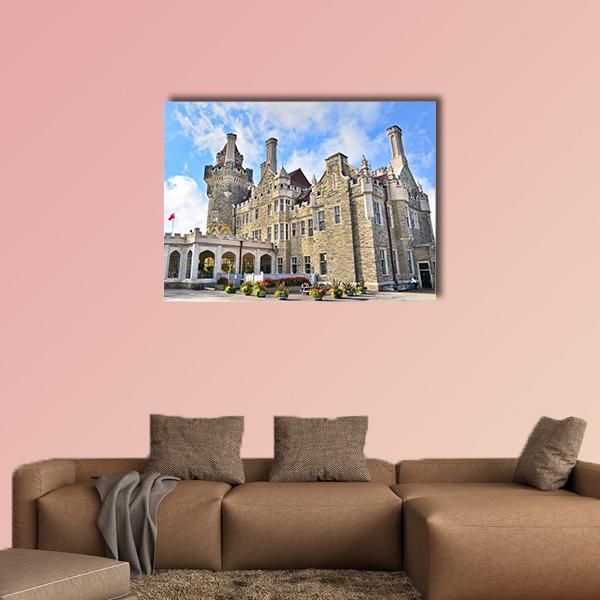 Casa Loma In Toronto Canada Canvas Wall Art-1 Piece-Gallery Wrap-36" x 24"-Tiaracle