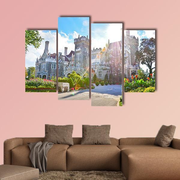 Casa Loma Toronto Canvas Wall Art-4 Pop-Gallery Wrap-50" x 32"-Tiaracle