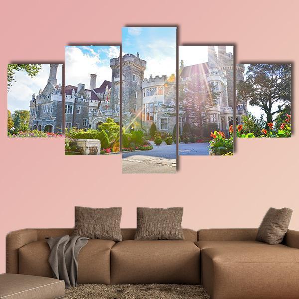 Casa Loma Toronto Canvas Wall Art-5 Star-Gallery Wrap-62" x 32"-Tiaracle