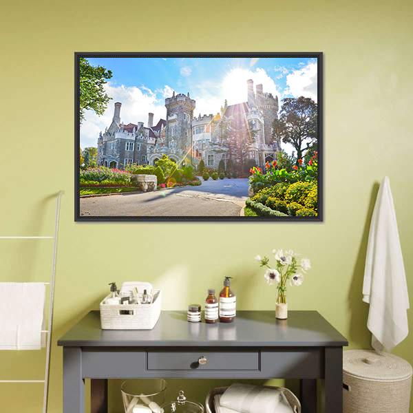 Casa Loma Toronto Canvas Wall Art-3 Horizontal-Gallery Wrap-25" x 16"-Tiaracle