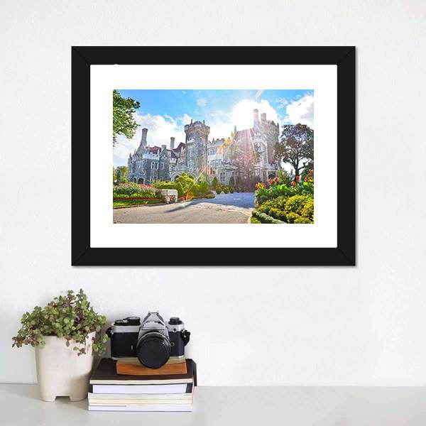 Casa Loma Toronto Canvas Wall Art-1 Piece-Framed Print-20" x 16"-Tiaracle