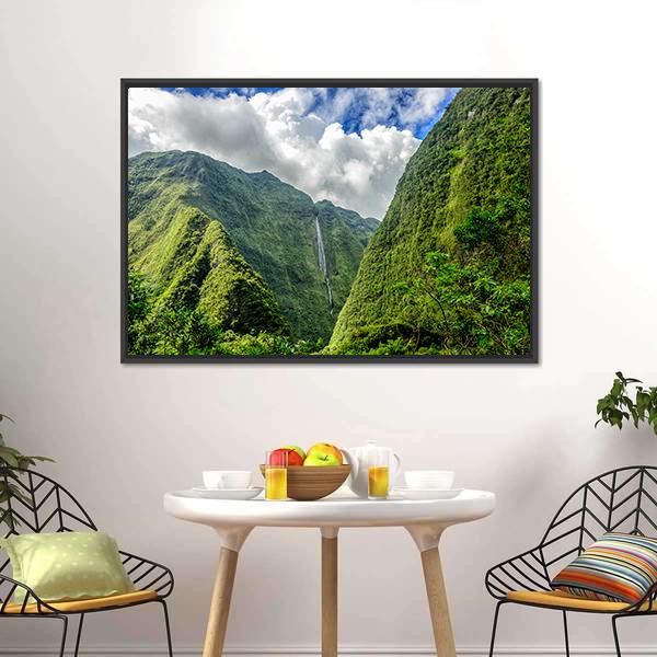 Cascade Blanche Canvas Wall Art-3 Horizontal-Gallery Wrap-25" x 16"-Tiaracle