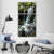 Creek Waterfall Vertical Canvas Wall Art-3 Vertical-Gallery Wrap-12" x 25"-Tiaracle