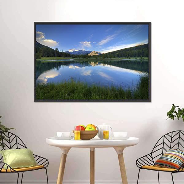 Cascade Ponds Canvas Wall Art-3 Horizontal-Gallery Wrap-25" x 16"-Tiaracle