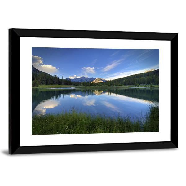 Cascade Ponds Canvas Wall Art-3 Horizontal-Gallery Wrap-25" x 16"-Tiaracle