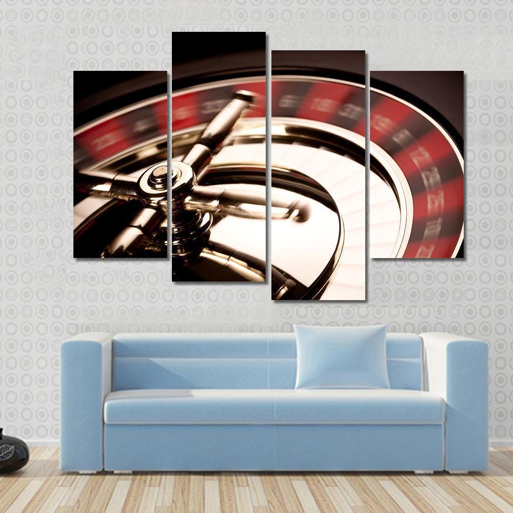 Casino Game Canvas Wall Art-4 Pop-Gallery Wrap-50&quot; x 32&quot;-Tiaracle