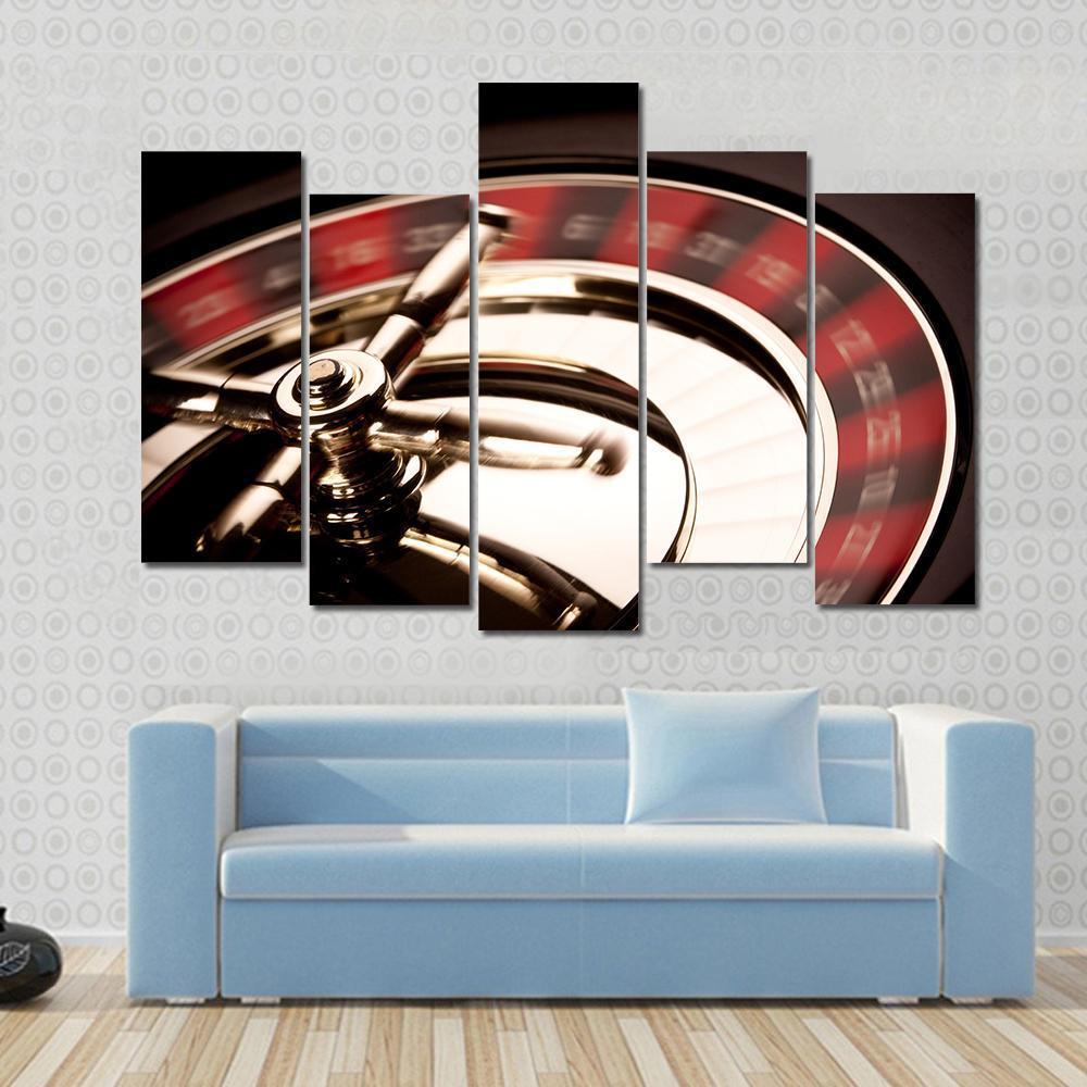 Casino Game Canvas Wall Art-5 Pop-Gallery Wrap-47&quot; x 32&quot;-Tiaracle