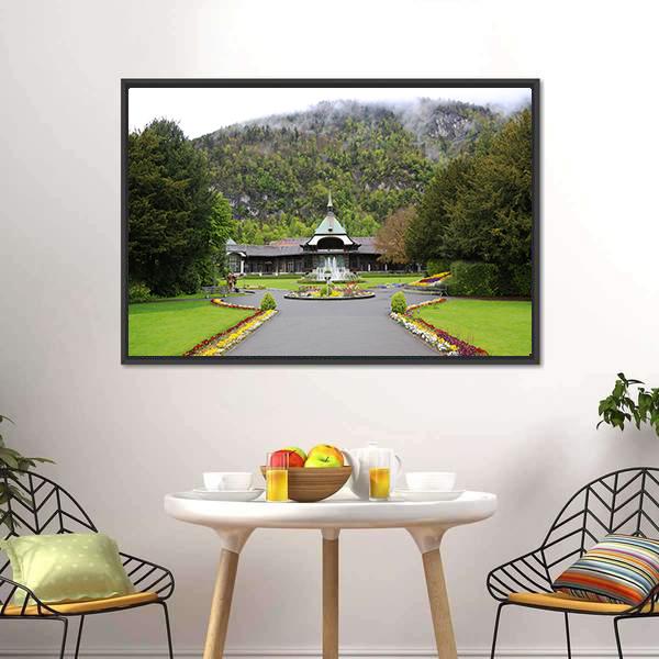 Casino Kursaal In Interlaken Canvas Wall Art-3 Horizontal-Gallery Wrap-25" x 16"-Tiaracle
