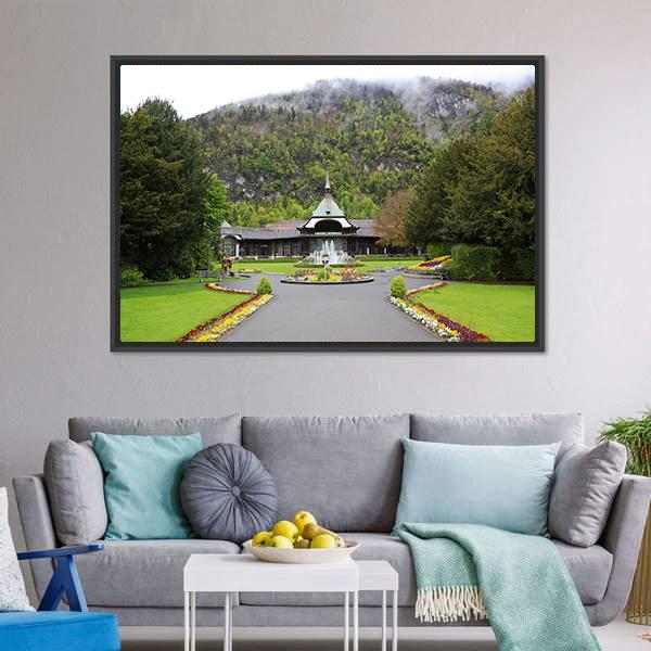 Casino Kursaal In Interlaken Canvas Wall Art-3 Horizontal-Gallery Wrap-25" x 16"-Tiaracle