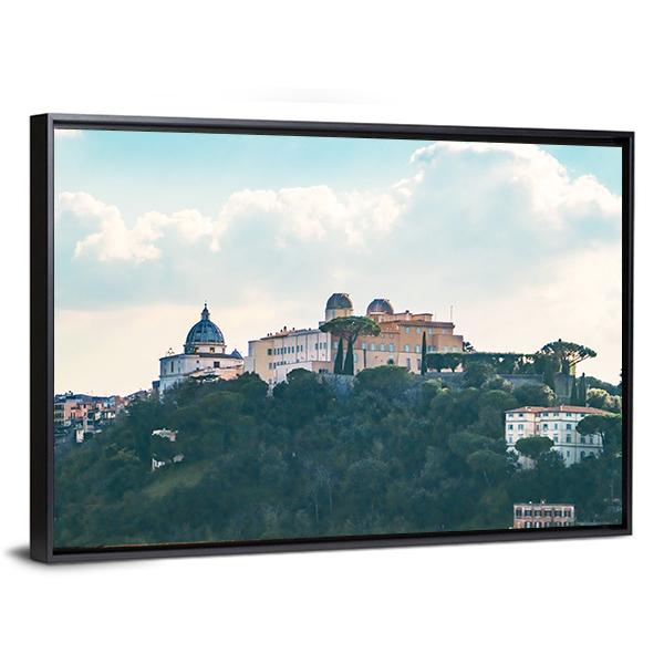 Castel Gandolfo Italy Canvas Wall Art-3 Horizontal-Gallery Wrap-25" x 16"-Tiaracle