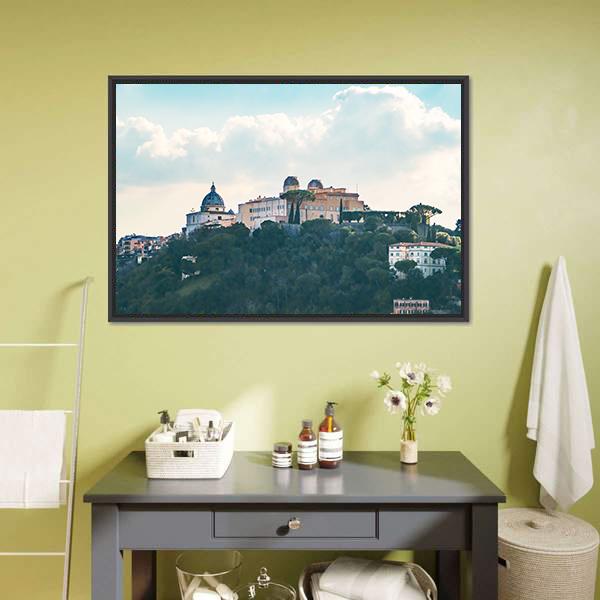 Castel Gandolfo Italy Canvas Wall Art-3 Horizontal-Gallery Wrap-25" x 16"-Tiaracle