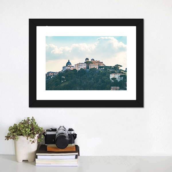 Castel Gandolfo Italy Canvas Wall Art-1 Piece-Framed Print-20" x 16"-Tiaracle