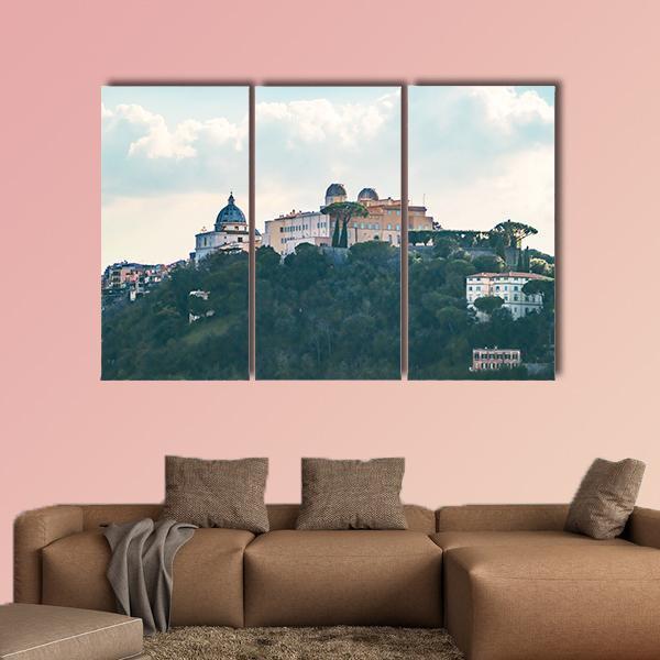 Castel Gandolfo Italy Canvas Wall Art-3 Horizontal-Gallery Wrap-25" x 16"-Tiaracle