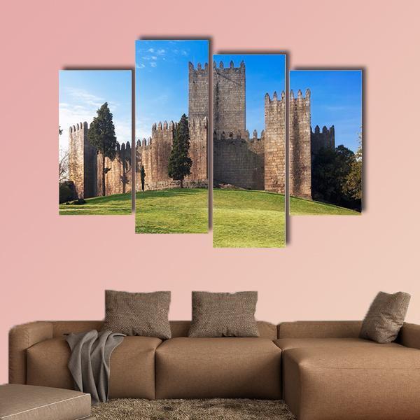 Castelo de Guimaraes Canvas Wall Art-4 Pop-Gallery Wrap-50" x 32"-Tiaracle