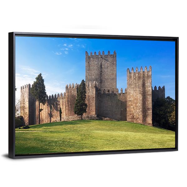 Castelo de Guimaraes Canvas Wall Art-3 Horizontal-Gallery Wrap-25" x 16"-Tiaracle