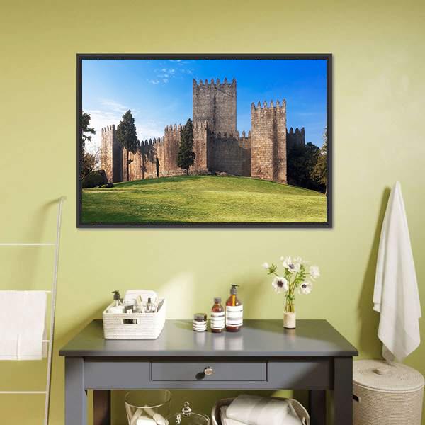 Castelo de Guimaraes Canvas Wall Art-3 Horizontal-Gallery Wrap-25" x 16"-Tiaracle