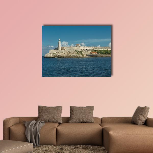 Castillo del Morro In Havana Cuba Canvas Wall Art-1 Piece-Gallery Wrap-48" x 32"-Tiaracle