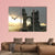 Castle & Flying Dragon Canvas Wall Art-3 Horizontal-Gallery Wrap-37" x 24"-Tiaracle