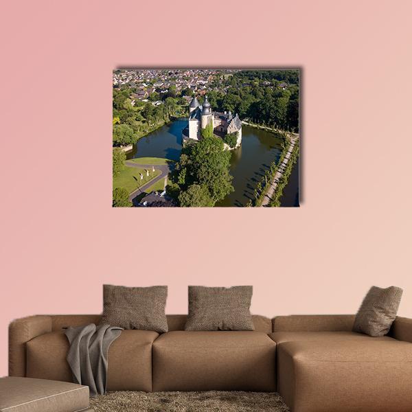 Castle Gemen Canvas Wall Art-4 Horizontal-Gallery Wrap-34" x 24"-Tiaracle