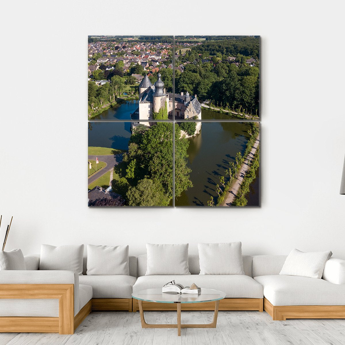 Castle Gemen Canvas Wall Art-4 Square-Gallery Wrap-17" x 17"-Tiaracle
