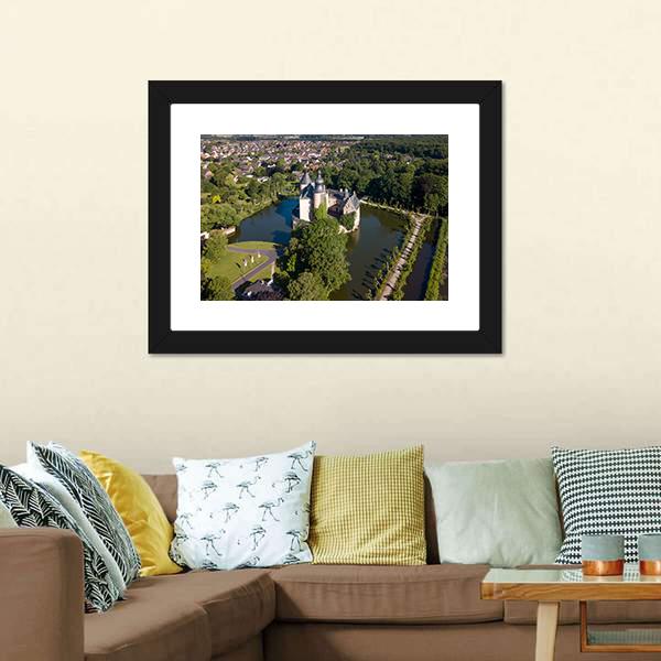 Castle Gemen Panoramic Canvas Wall Art-1 Piece-36" x 12"-Tiaracle