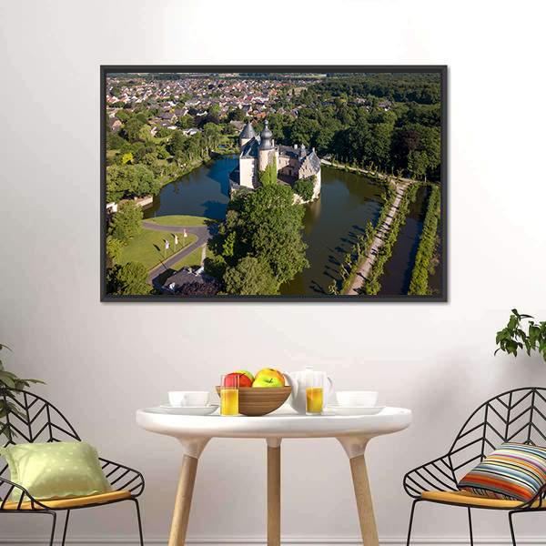 Castle Gemen Panoramic Canvas Wall Art-1 Piece-36" x 12"-Tiaracle