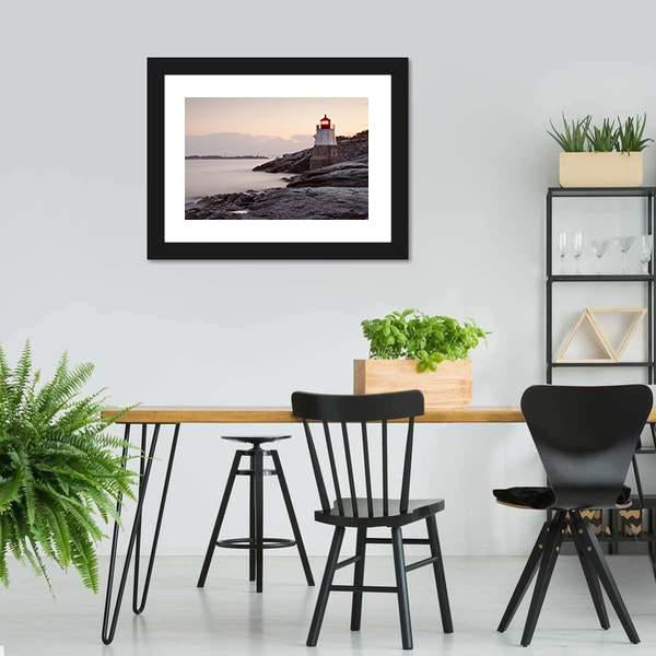 Castle Hill Lighthouse Canvas Wall Art-3 Horizontal-Gallery Wrap-25" x 16"-Tiaracle