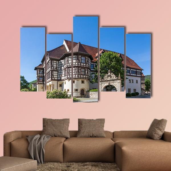 Castle In Bad Urach Canvas Wall Art-5 Pop-Gallery Wrap-47" x 32"-Tiaracle