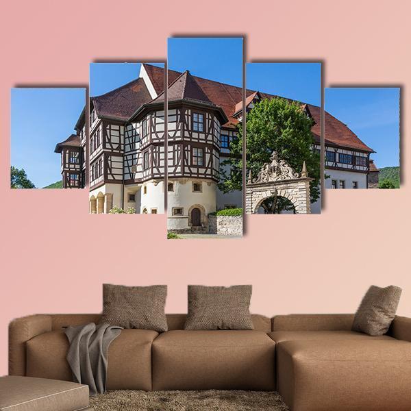Castle In Bad Urach Canvas Wall Art-5 Star-Gallery Wrap-62" x 32"-Tiaracle