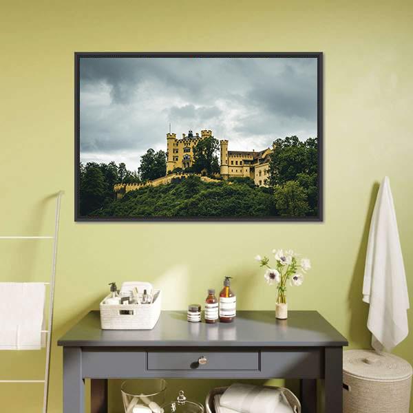 Castle In Bavaria Panoramic Canvas Wall Art-1 Piece-36" x 12"-Tiaracle
