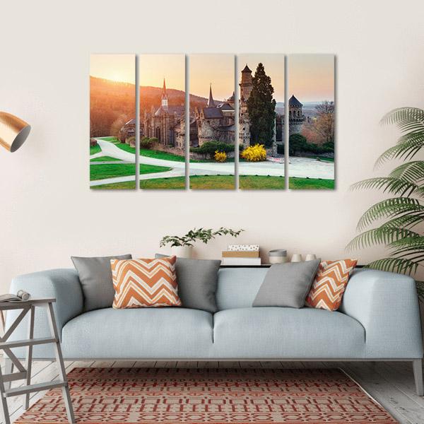 Castle In Germany Canvas Wall Art-5 Horizontal-Gallery Wrap-22" x 12"-Tiaracle