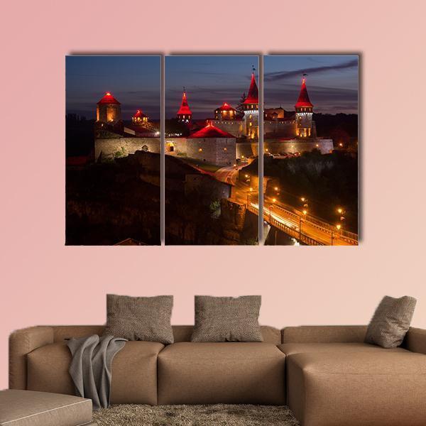 Kamyanets-Podilsky Ukraine Canvas Wall Art-3 Horizontal-Gallery Wrap-37" x 24"-Tiaracle