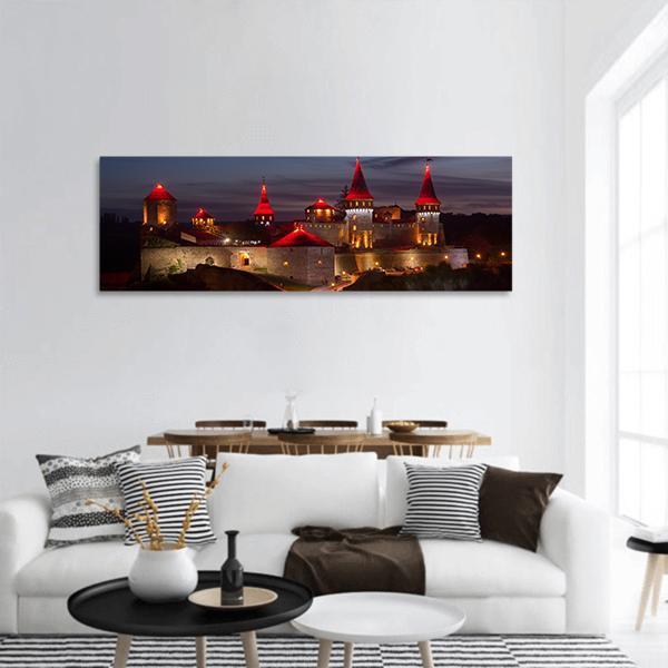 Kamyanets-Podilsky Ukraine Panoramic Canvas Wall Art-1 Piece-36" x 12"-Tiaracle