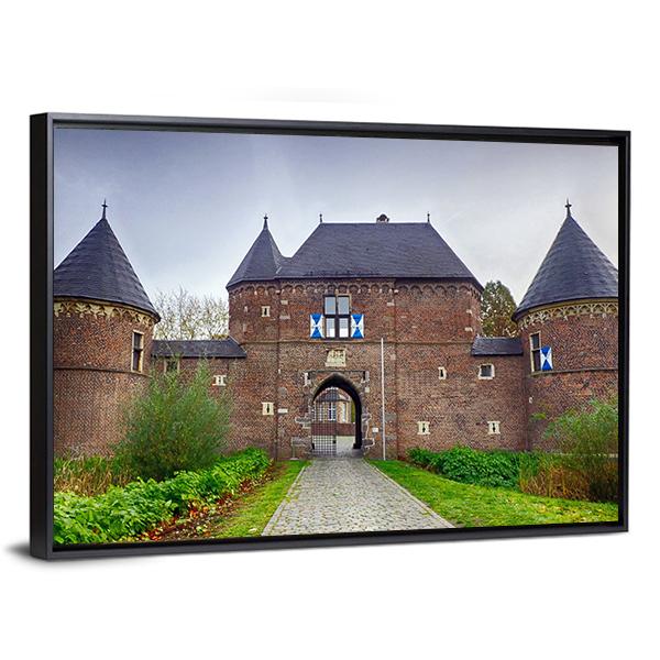 Castle In Vondern Canvas Wall Art-3 Horizontal-Gallery Wrap-25" x 16"-Tiaracle