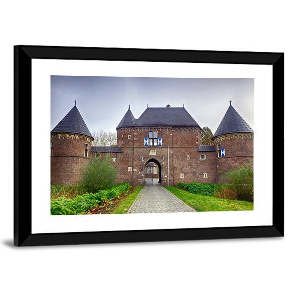 Castle In Vondern Canvas Wall Art-3 Horizontal-Gallery Wrap-25" x 16"-Tiaracle