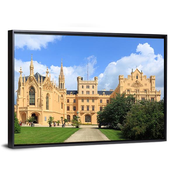 Castle Lednice Canvas Wall Art-3 Horizontal-Gallery Wrap-25" x 16"-Tiaracle