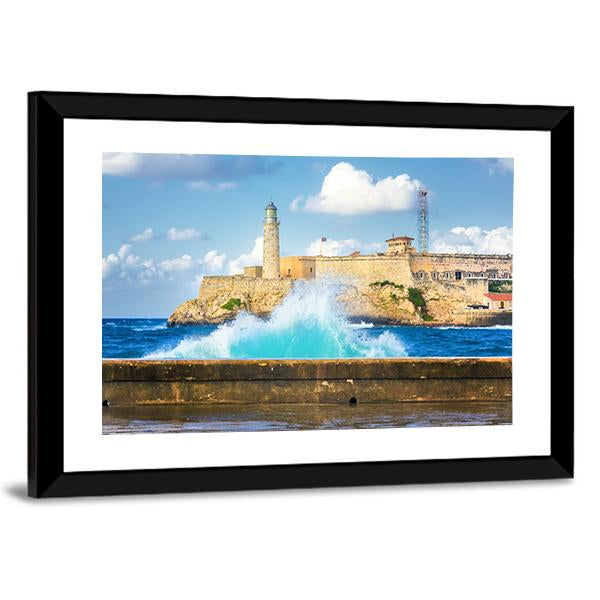 Castle Of El Morro Canvas Wall Art-5 Horizontal-Gallery Wrap-22" x 12"-Tiaracle