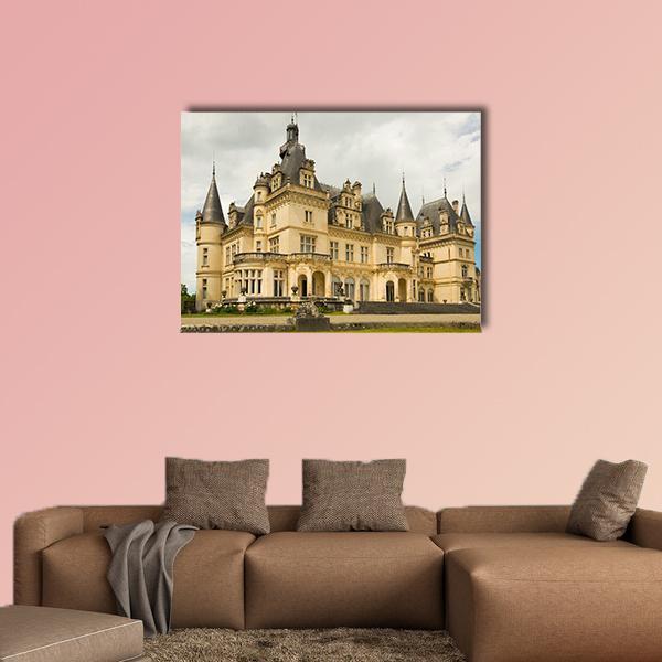 Castle Of Valmirande Canvas Wall Art-4 Horizontal-Gallery Wrap-34" x 24"-Tiaracle