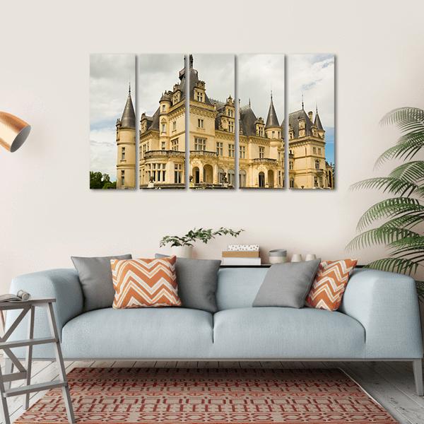 Castle Of Valmirande Canvas Wall Art-5 Horizontal-Gallery Wrap-22" x 12"-Tiaracle