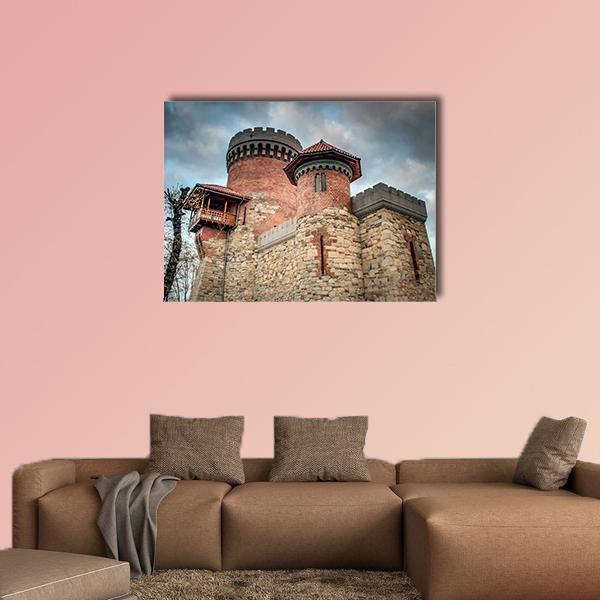 Castle Of Vlad Tepes Canvas Wall Art-5 Star-Gallery Wrap-62" x 32"-Tiaracle