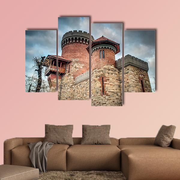 Castle Of Vlad Tepes Canvas Wall Art-4 Pop-Gallery Wrap-50" x 32"-Tiaracle