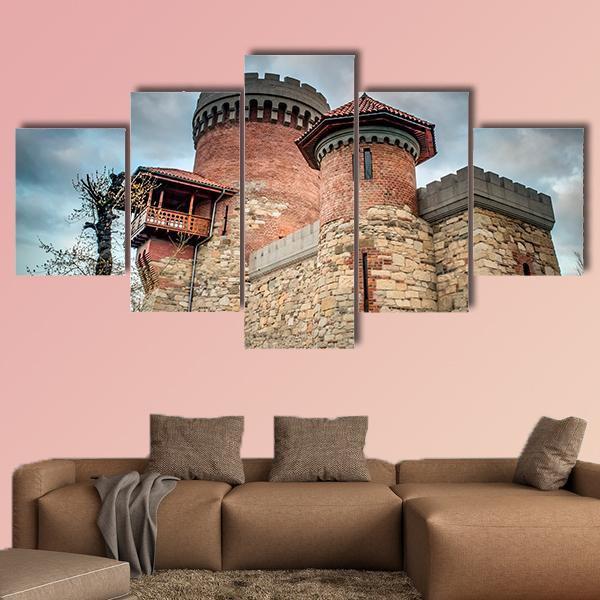 Castle Of Vlad Tepes Canvas Wall Art-5 Star-Gallery Wrap-62" x 32"-Tiaracle
