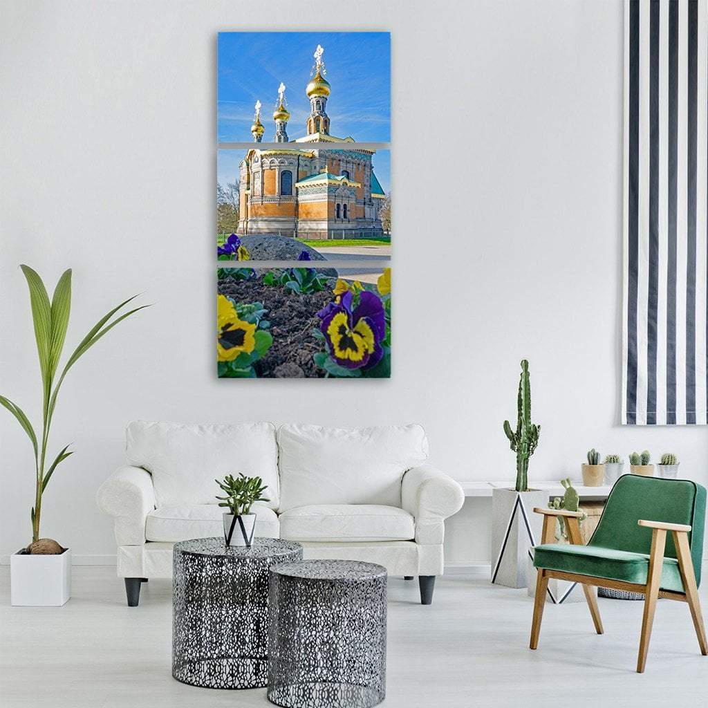 Cathedral In Germany Vertical Canvas Wall Art-3 Vertical-Gallery Wrap-12" x 25"-Tiaracle