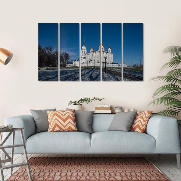 Cathedral In Vladimir Canvas Wall Art-5 Horizontal-Gallery Wrap-22" x 12"-Tiaracle