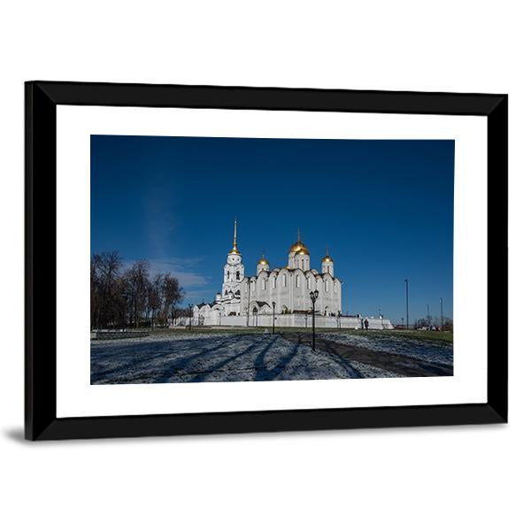 Cathedral In Vladimir Canvas Wall Art-3 Horizontal-Gallery Wrap-25" x 16"-Tiaracle