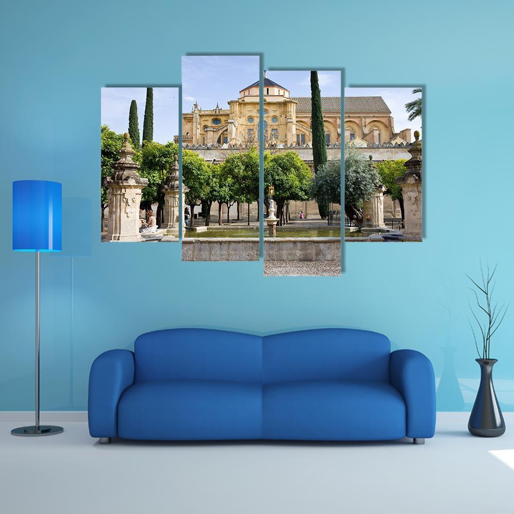 Cathedral Mosque Cordoba Canvas Wall Art-4 Pop-Gallery Wrap-50" x 32"-Tiaracle