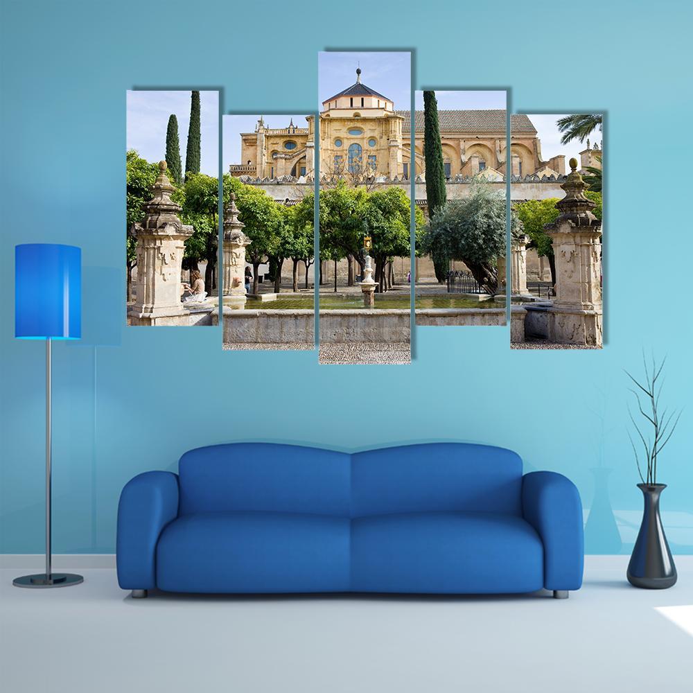 Cathedral Mosque Cordoba Canvas Wall Art-5 Pop-Gallery Wrap-47" x 32"-Tiaracle