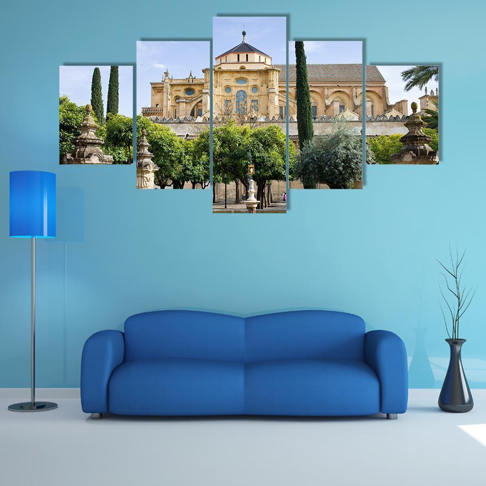 Cathedral Mosque Cordoba Canvas Wall Art-5 Star-Gallery Wrap-62" x 32"-Tiaracle