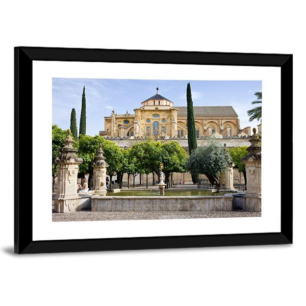 Cathedral Mosque Cordoba Canvas Wall Art-3 Horizontal-Gallery Wrap-25" x 16"-Tiaracle