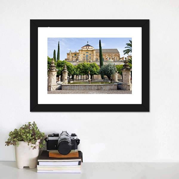 Cathedral Mosque Cordoba Canvas Wall Art-1 Piece-Framed Print-20" x 16"-Tiaracle